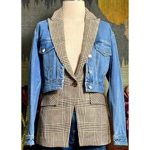 Veronica Beard Keaton Combo Dickey Jacket XS